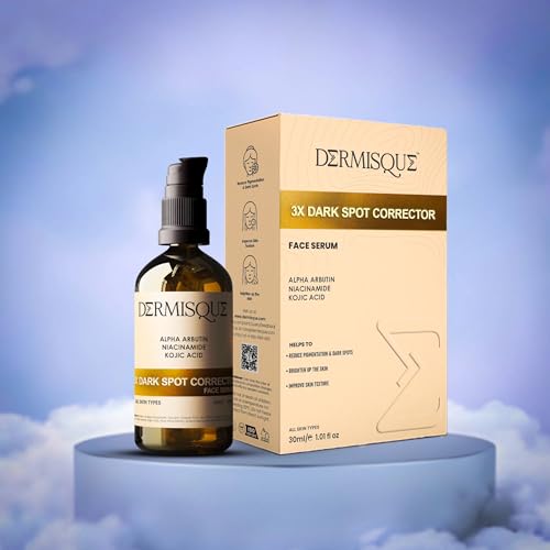 Dermisque USA 3X Dark Spot Corrector Face Serum for Hyper Pigmentation in all skin types. 30 Ml