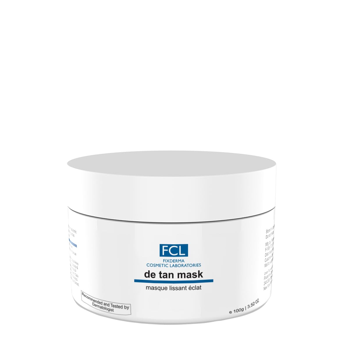 FIXDERMA COSMETIC LABORATORIES De Tan Mask For Tanning&Dark Skin|Cleans Pores|Removes Blackheads|Improves Skin Tone&Texture|Suits Oily&Acne Prone Skin|Non-Comedogenic|Paraben Free- 100Gm, 1 Count