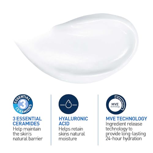 CeraVe Moisturizing Cream For Dry To Very Dry Skin (340gm) - Formulated with 3 Essential Ceramides And Hyaluronic Acid | Non-Comedogenic Moisturizer For Face and Body