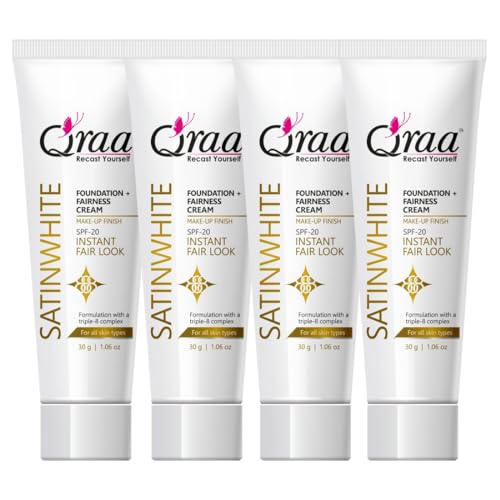 SatinWhite Foundation Fairness Cream| Instant Fair Look |Pack of 4 |60Gm (120 g)