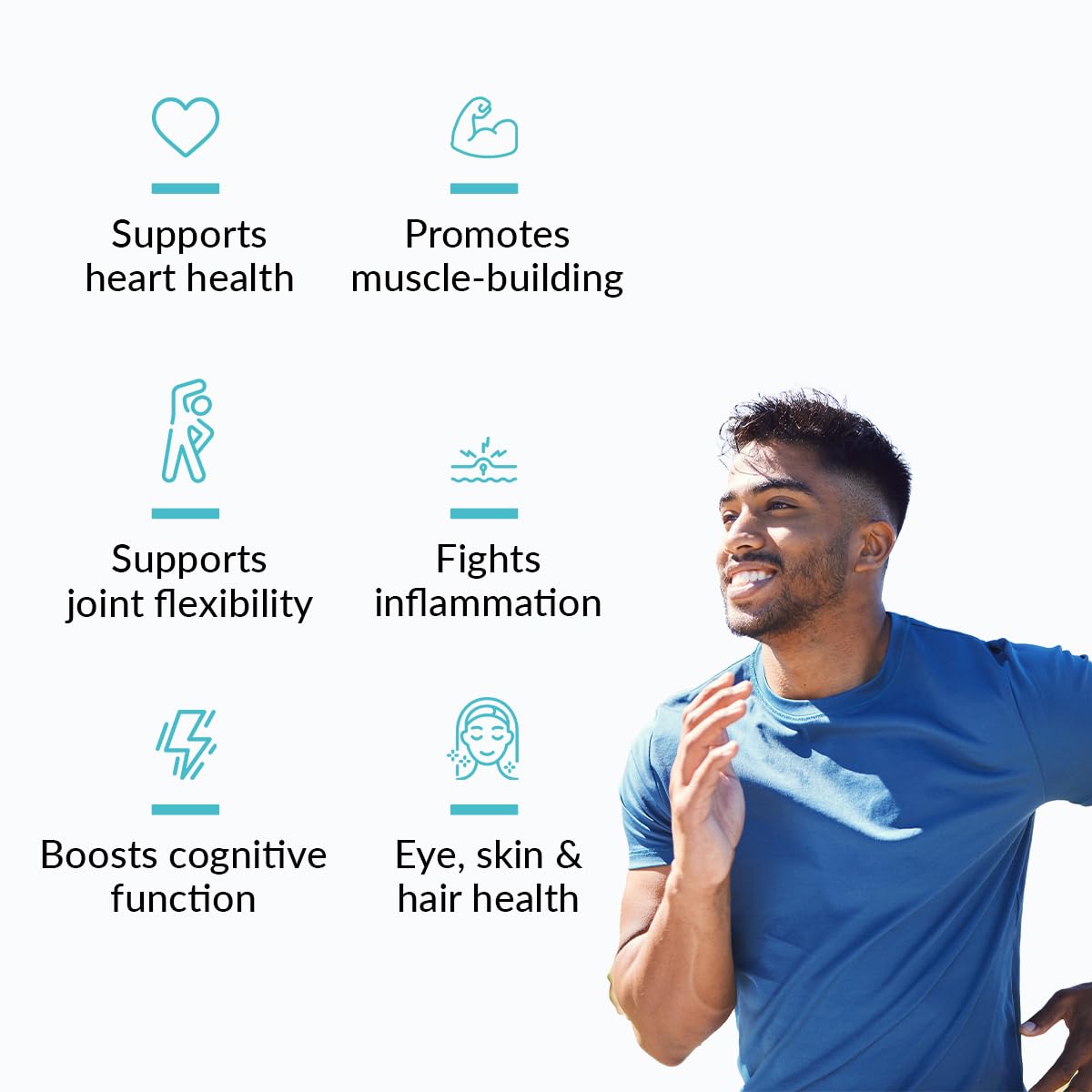 NUTROVA Fish Oil 84 Omega-3 High Purity, Heavy Metal Tested, Small Enteric Coated Capsules For Brain, Heart, Skin & Hair Health (60 Softgel Capsules) 300mg EPA + 250mg DHA in 658mg of Fish Oil