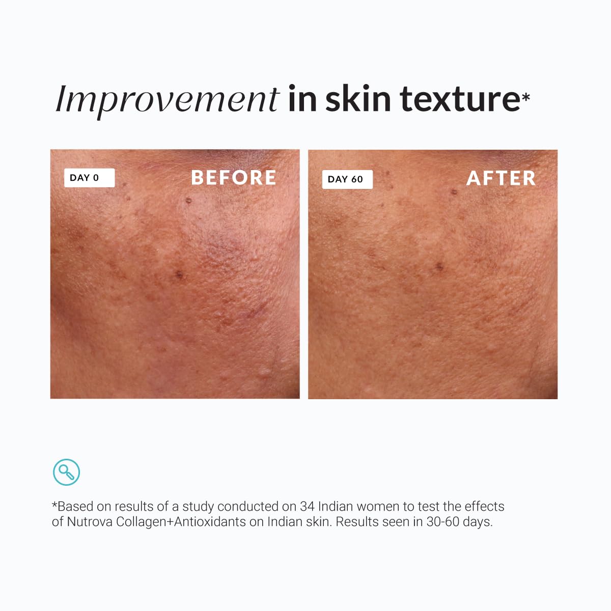 NUTROVA Collagen+Antioxidants Supplement - 60 Sachets For Men & Women, Increases Skin Hydration & Reduces Skin Damage, Cranberry Flavour - Easy To Mix, Powder, 2 count, 60 servings