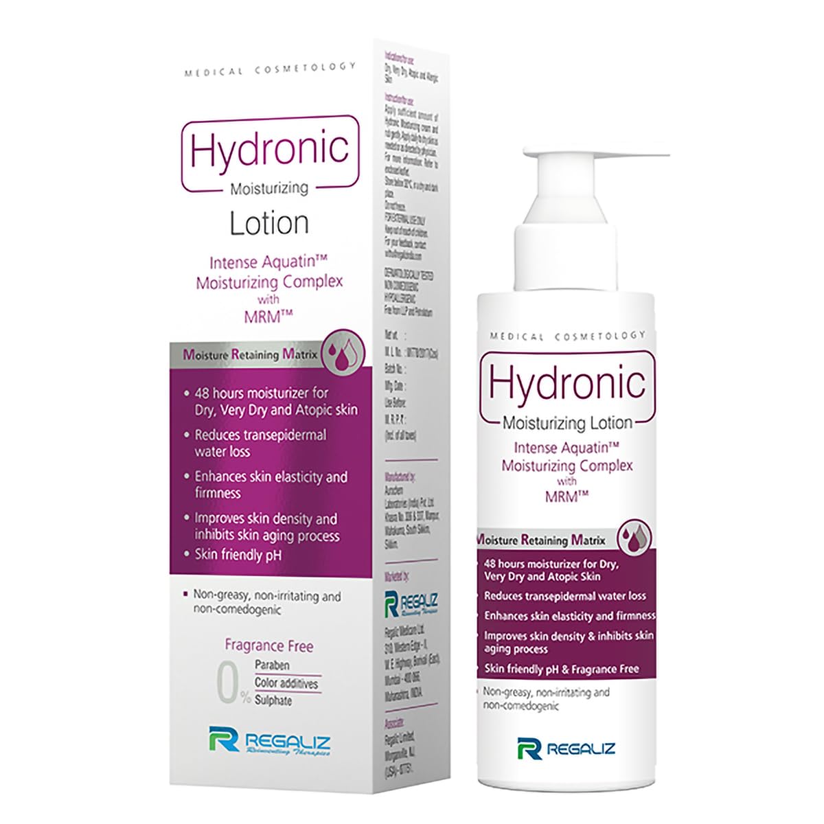 Hydronic - Bottle of 100ml Moisturizing Lotion