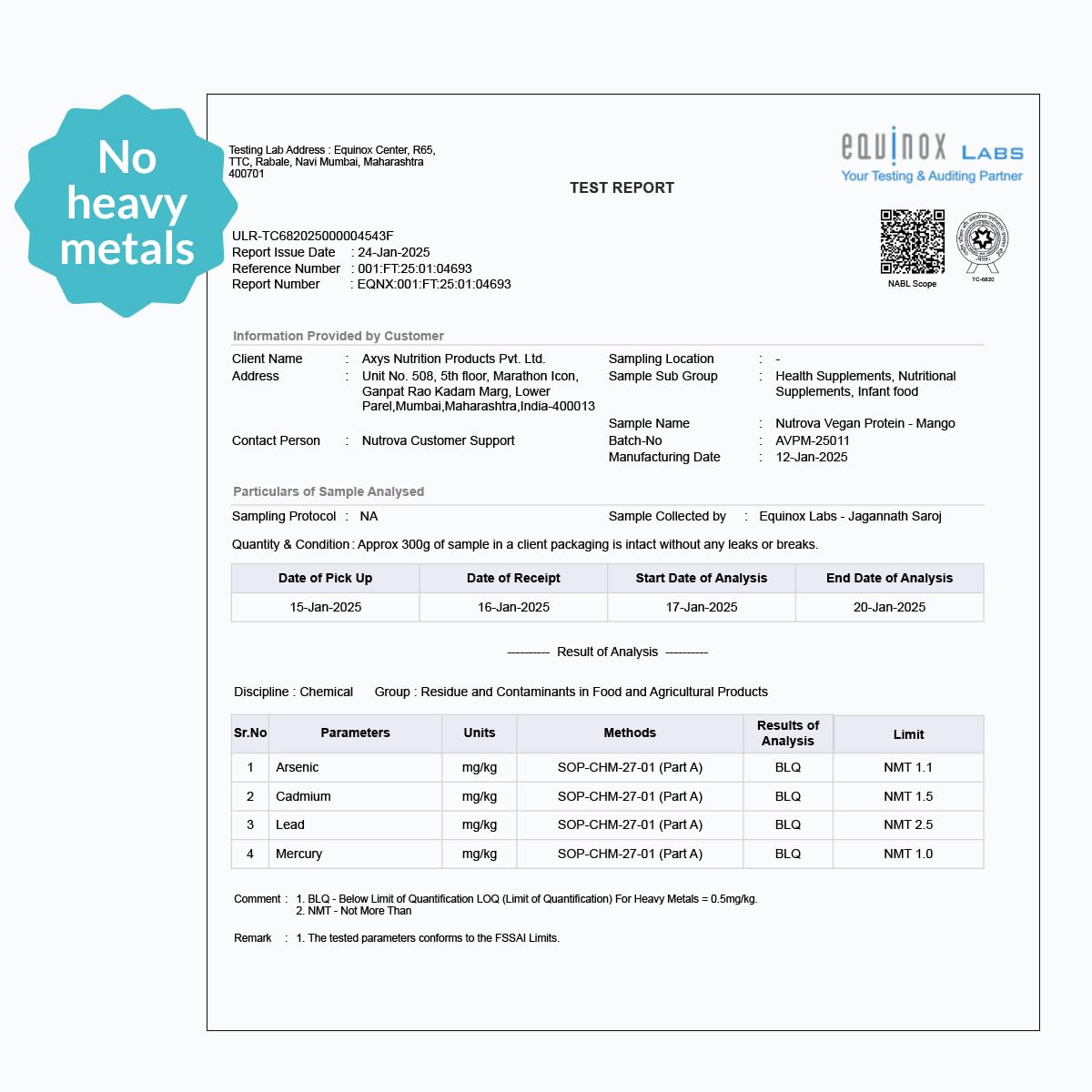 Nutrova Vegan Protein Isolate Mango 1Kg (Pack of 1) with 24g Protein per Scoop for Muscle Building | Gluten & Sugar Free Ideal Plant Protein sweetened with Stevia, 80% Protein with Taurine & Leucine