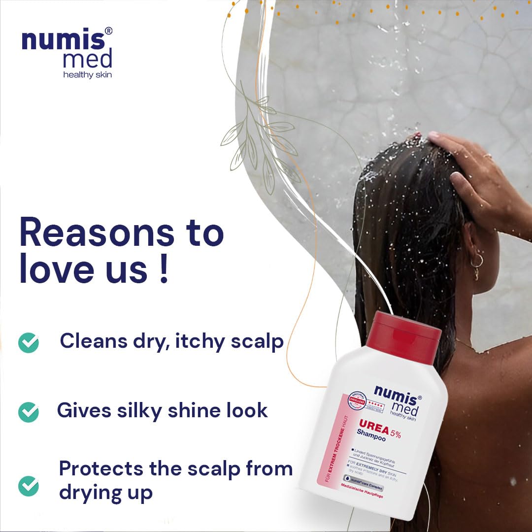 Numis Med Everyday Shampoo Urea 5% - Gentle Care for Dry, Itchy Scalp-200ml