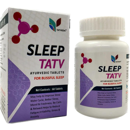 Sleep Tatv Natural Ayurvedic Supplement for Blissful Relaxed Sleep Health. 60 Tablets