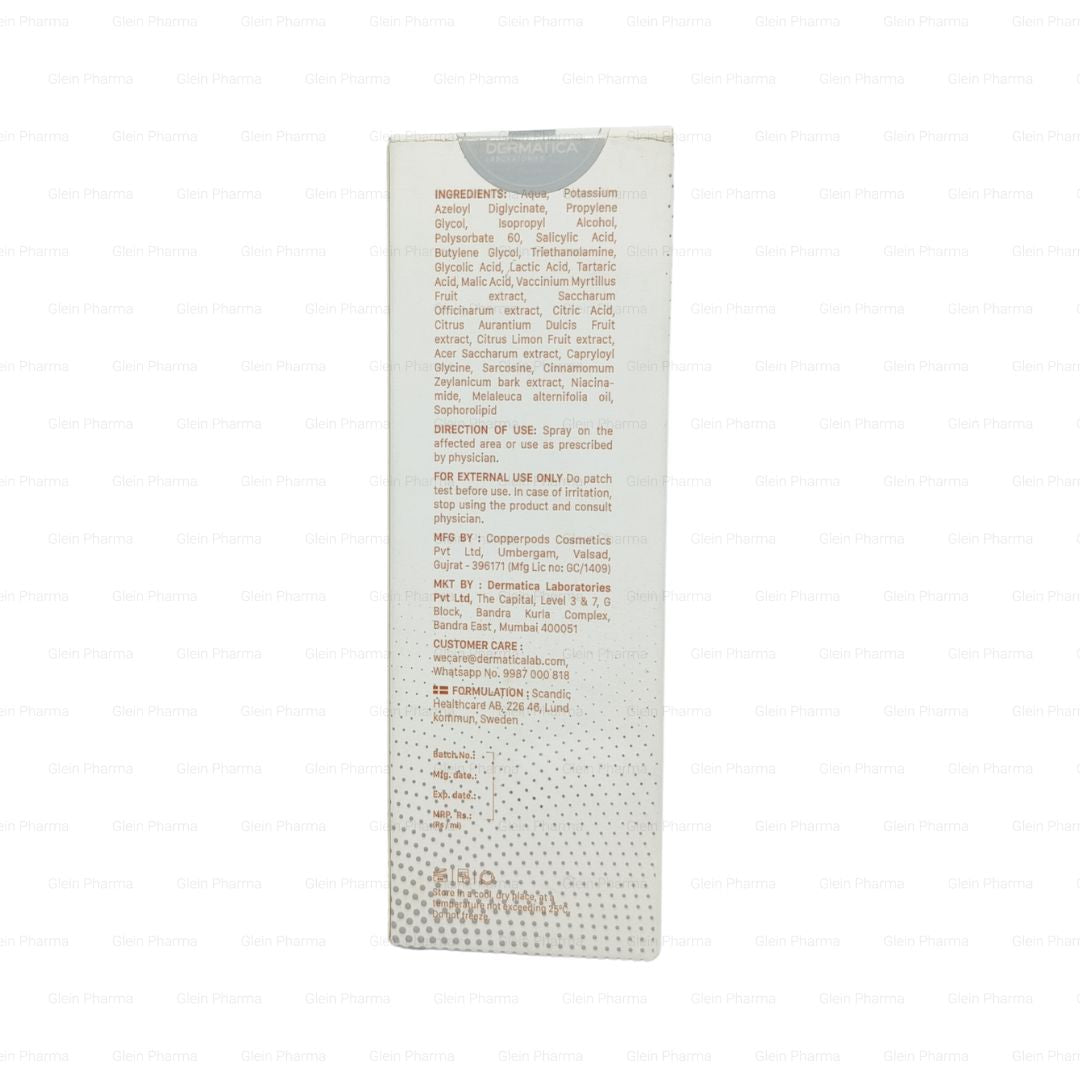 Dermatica Zit C3 Back, Neck, Shoulders, Chest and Body Acne Spray 50ml