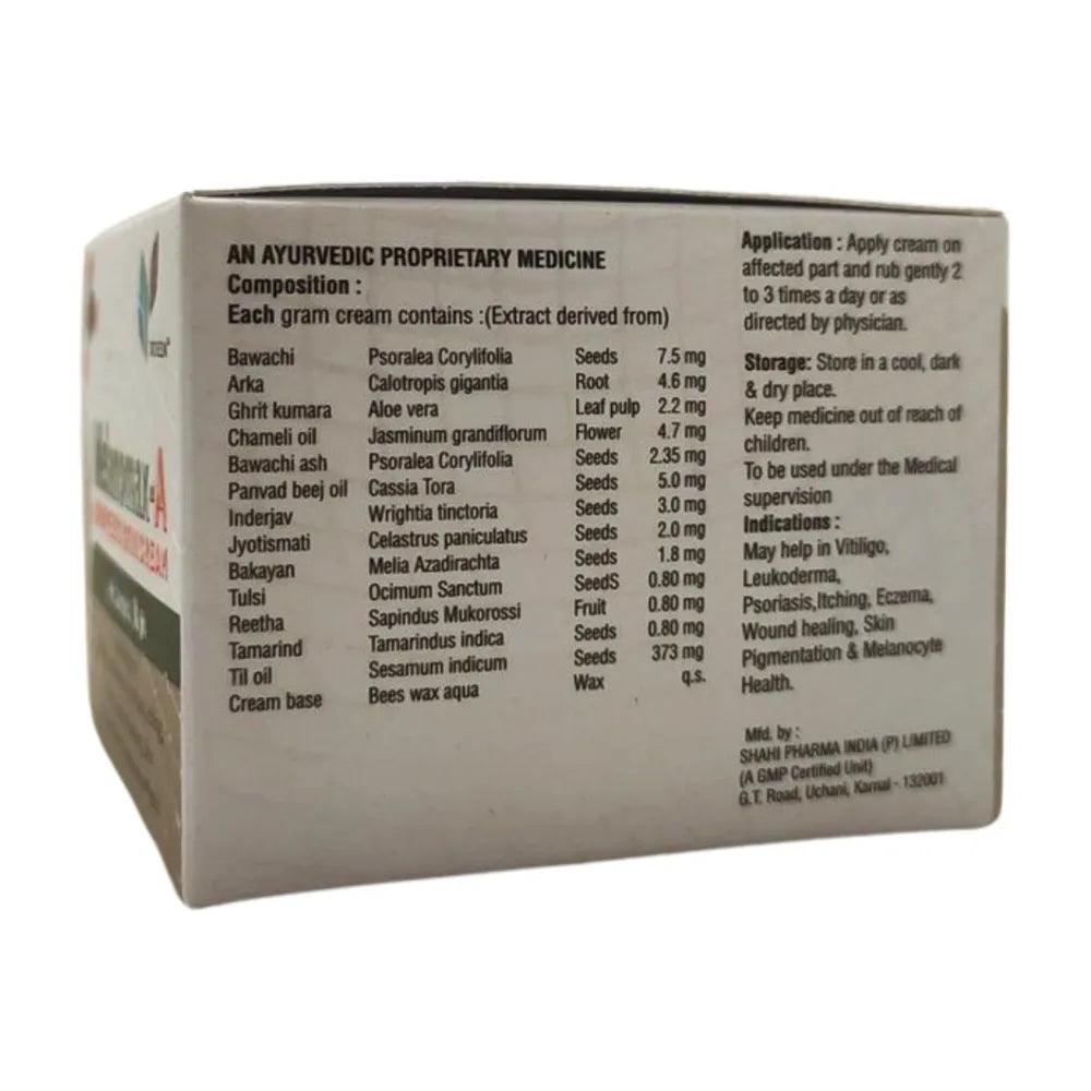 Melanomax-A Cream: Natural Ayurvedic Leucoderma Vitiligo Support for White Spots on Skin.