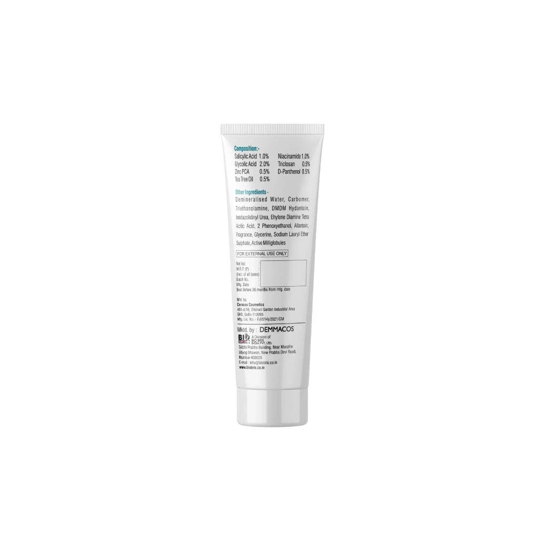Acskin Anti-acne Facewash Pack of Two with Tea Tree Oil, Salicylic Acid, Glycolic Acid, Zinc, Niacinamide, Glycerine and D-Penthenol. Glein Pharma India
