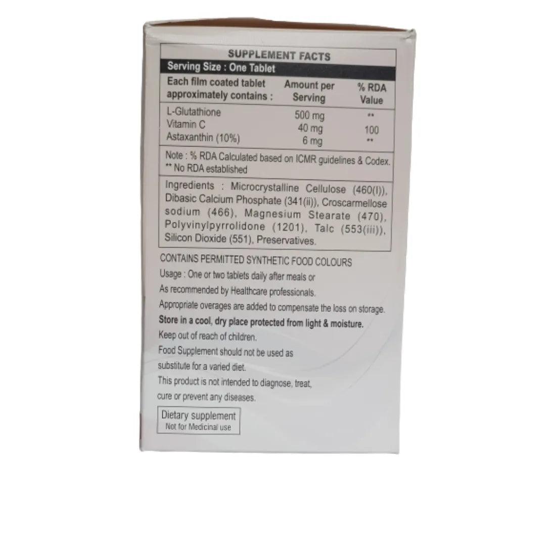 Amitox-Glo L-Glutathione and Vitamin C Supplement for Glowing Skin Glein Pharma