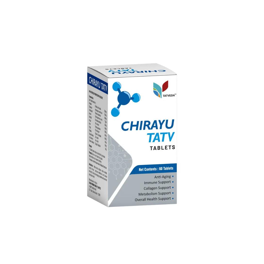Tatveda Chirayu Tatv Ayurvedic Men Women Antiaging Supplement - GLEIN PHARMA