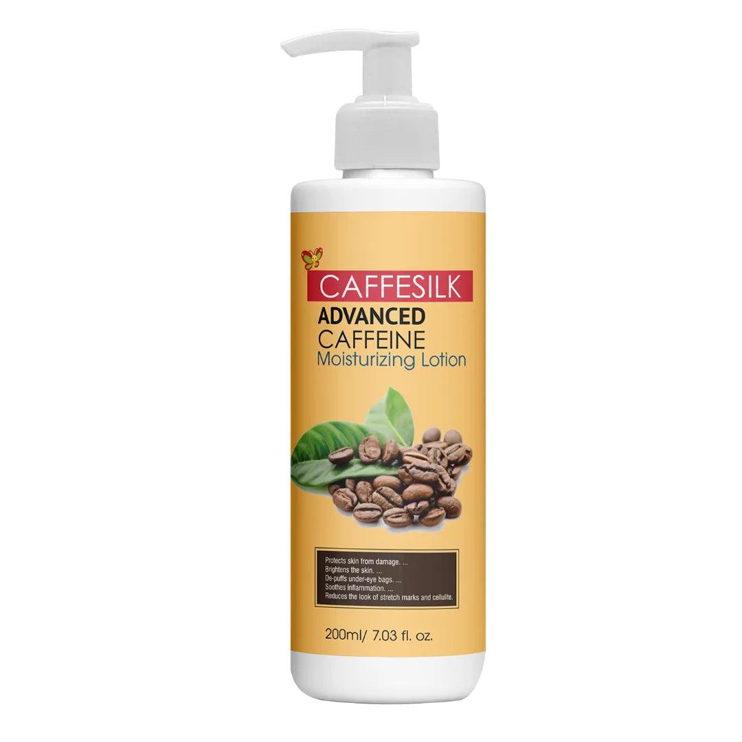Biobrix CAFFESILK Coffee Body Lotion with Vitamin C, Aloe Vera & Shea Butter Glein Pharma