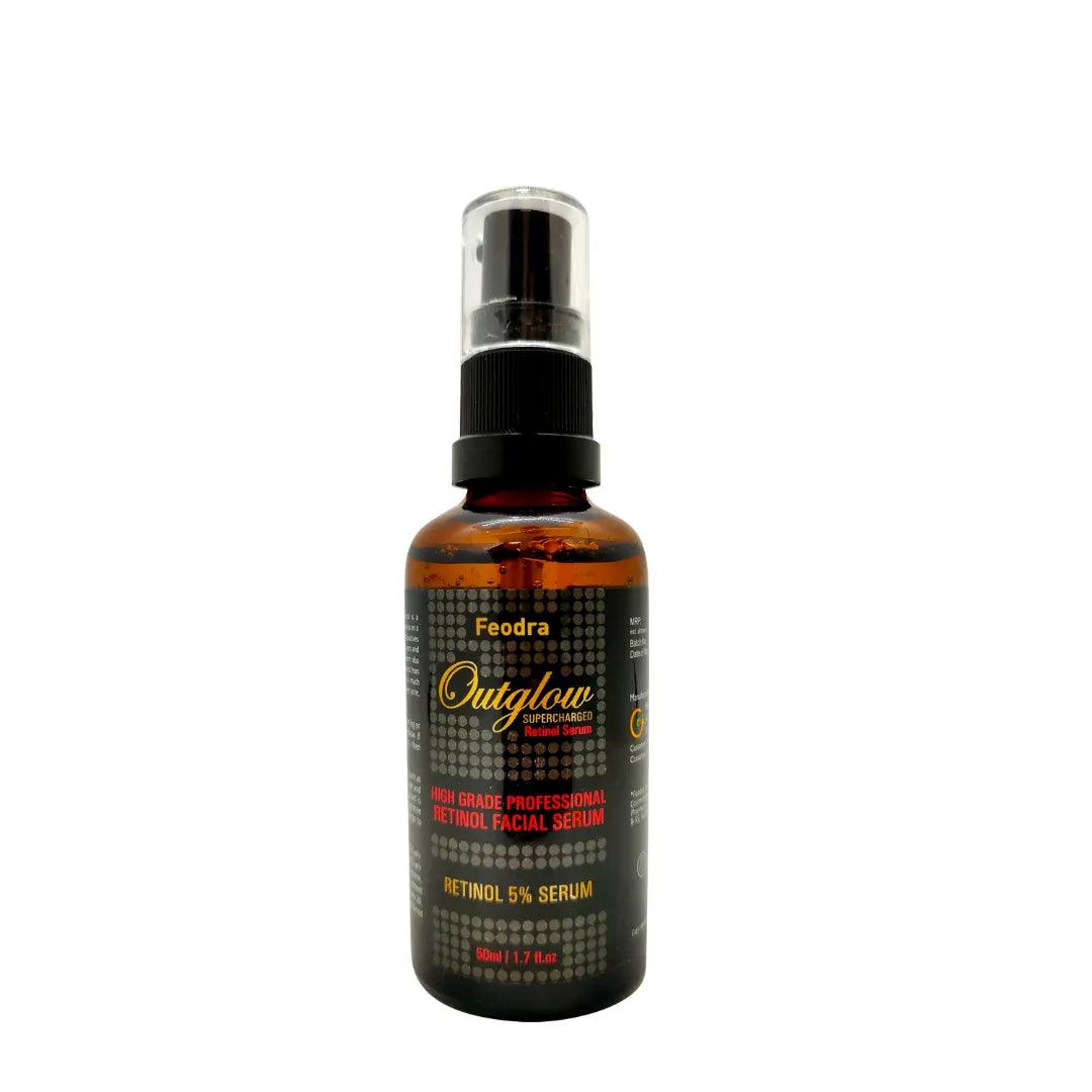 Feodra Outglow Retinol Vitamin A 5% + Rose Oil + Sandalwood Oil - Anti Aging Anti-Wrinkle Serum Glein Pharma