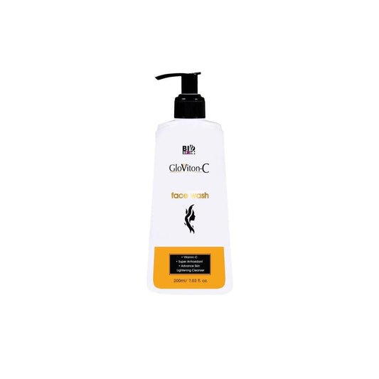 Gloviton-C: Face Wash with Vitamin C, Kojic Acid, Glycolic Acid, Salicylic Acid & Liquorice Extract 200 ML Glein Pharma