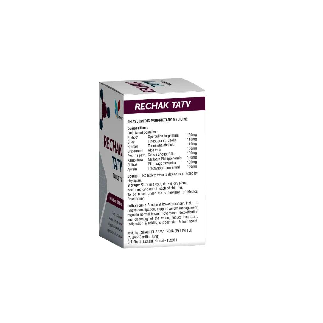Tatveda Rechak Tatv Ayurvedic Natural Bowel Cleanser Tablets Glein Pharma