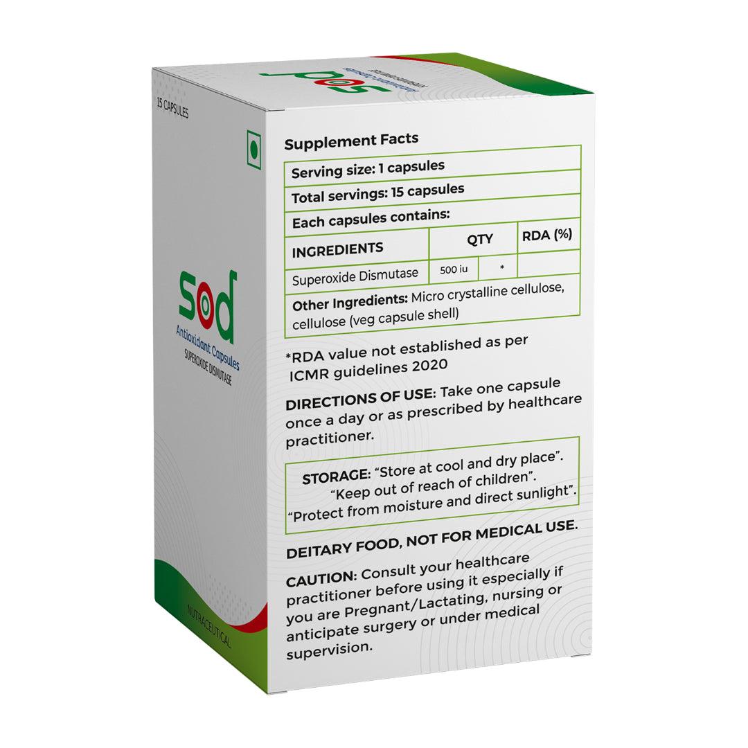 SOD Superoxide Dismutase Super Antioxidant For Skin and Hair - GLEIN PHARMA