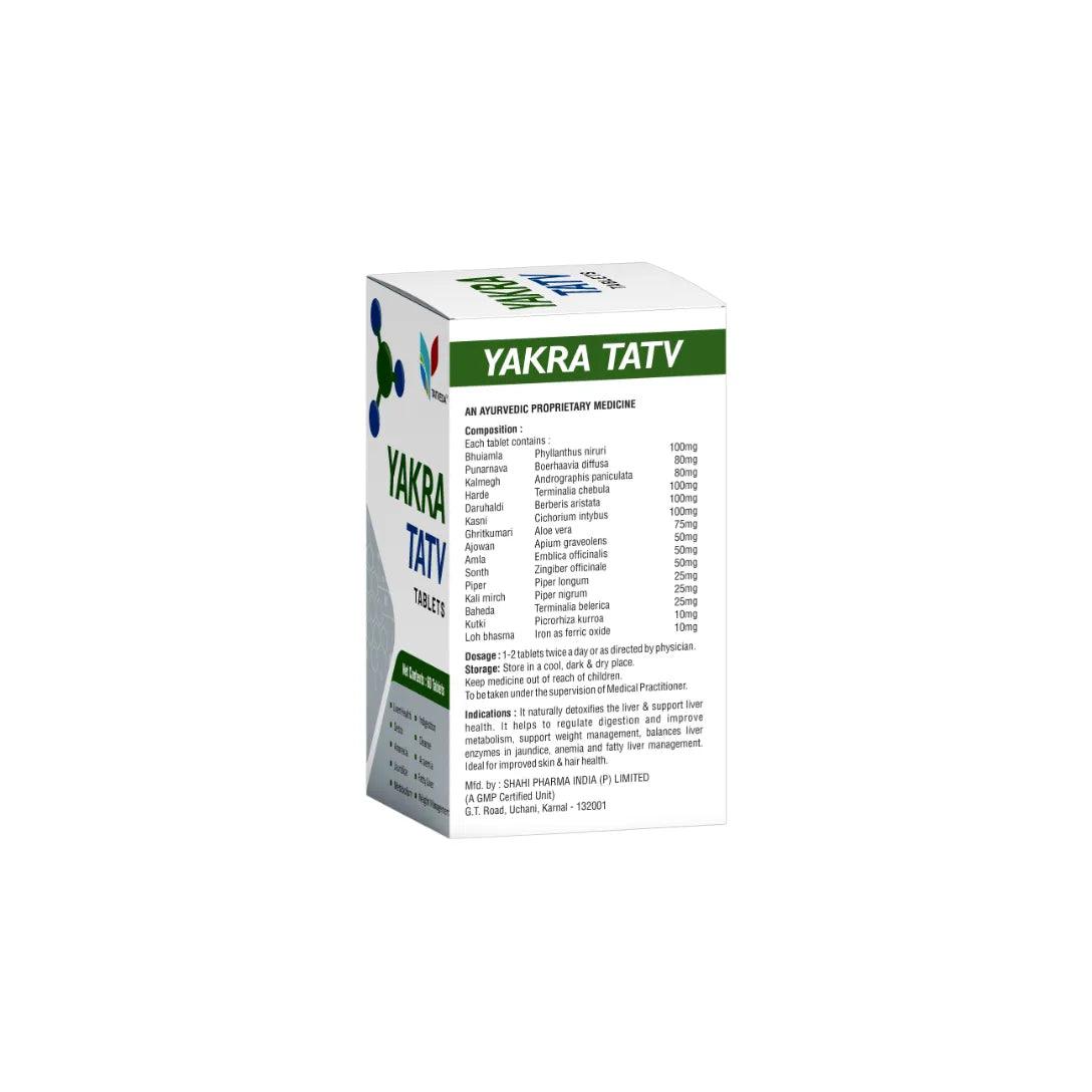 YAKRA TATV Tatveda Ayurvedic Natural Liver Cleanse Detox Digestion Care GLEIN PHARMA