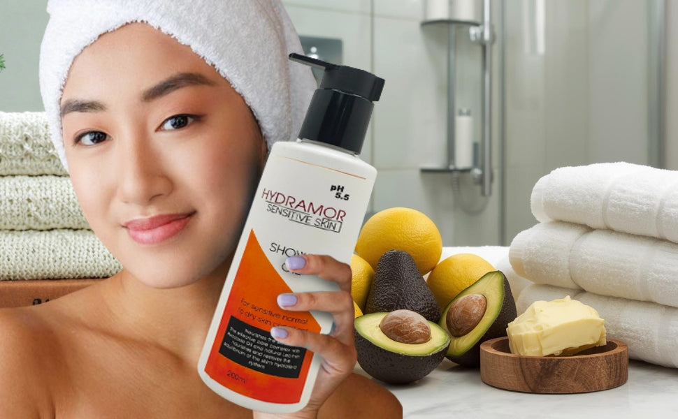 Winter's Best-Kept Secret: Avocado Shower Oil + Vitamin C Body Wash for Dry Skin.