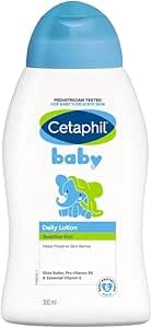 Cetaphil Baby Daily Lotion, Suitable for baby’s delicate skin, Shea Butter and Vit E, Dermatologist Tested and Pediatrician Recommended, 400 ml