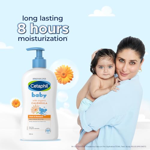 Cetaphil Baby Wash & Shampoo with Organic Calendula (400ml)