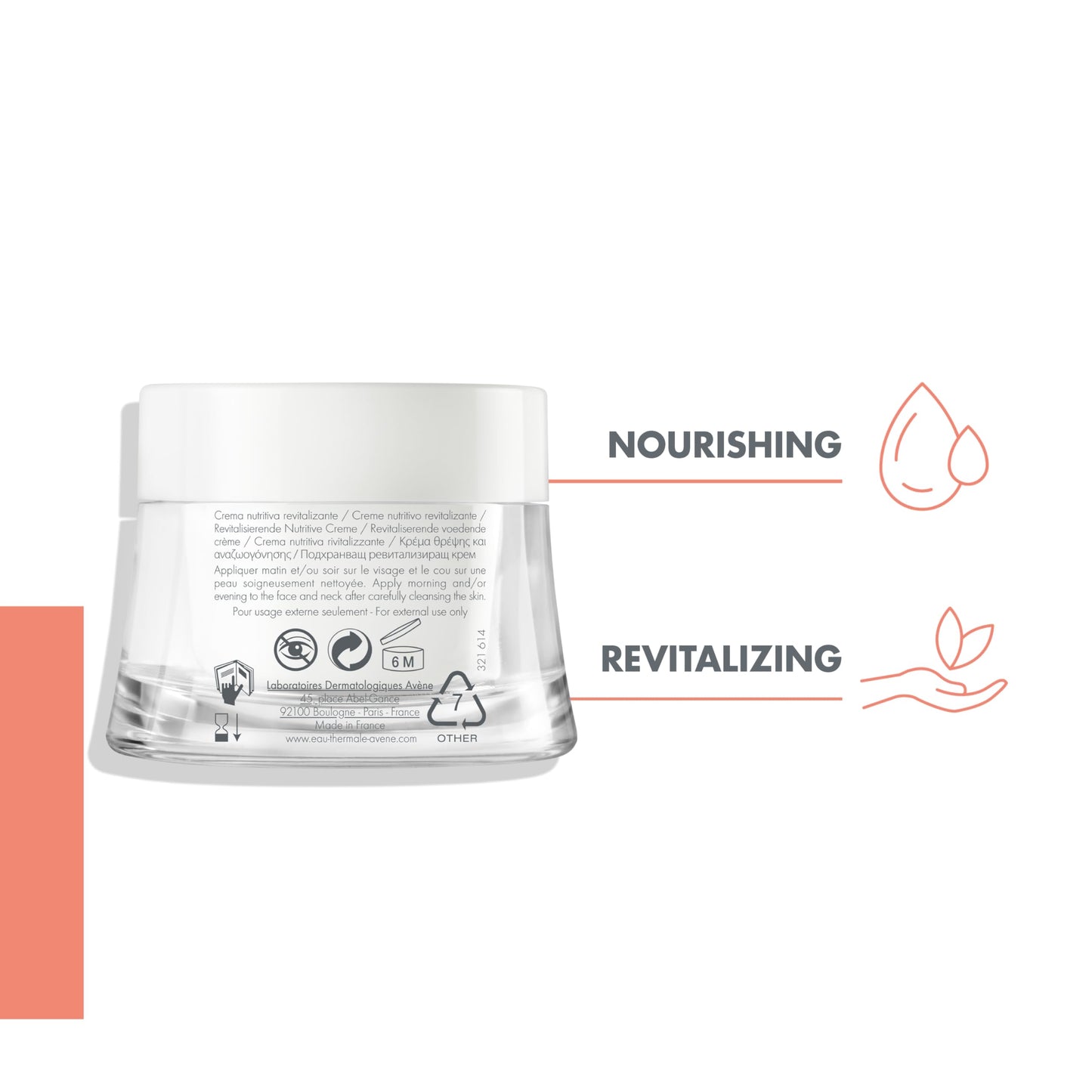 Avene Revitalising Nourishing Cream I Day/Night MoisturizerI Antioxidant I Berry Extracts I Dry/Very Dry & Sensitive skin I Noncomedogenic 50ml