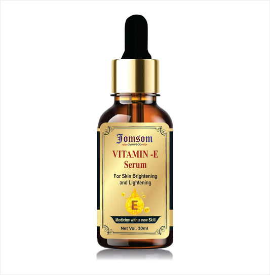 JOMSOM Natural Vitamin E Brightening Serum, 1% Glycolic Acid Serum, Visibly Minimizes Spots, Reveals Even Skin Tone, Glycolic Bright Skin, 30ml