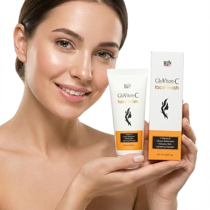 Gloviton-C Travel Pack Vitamin C Face Wash For Lightening Brightening Skin Glow. 100 Ml Tube
