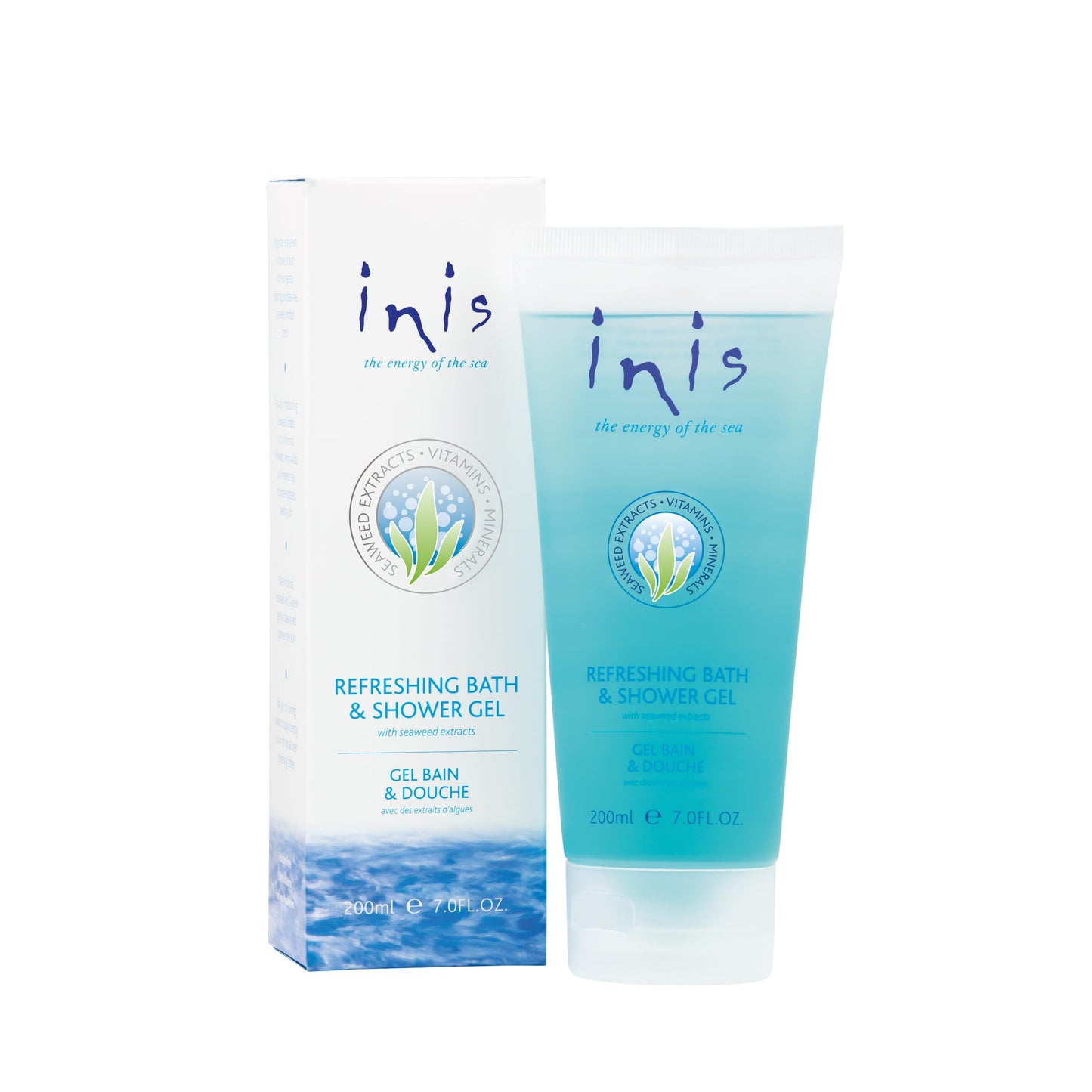 Inis The Energy of The Sea Seaweed Enriched Bath and Shower Gel, 7 Fluid Ounce