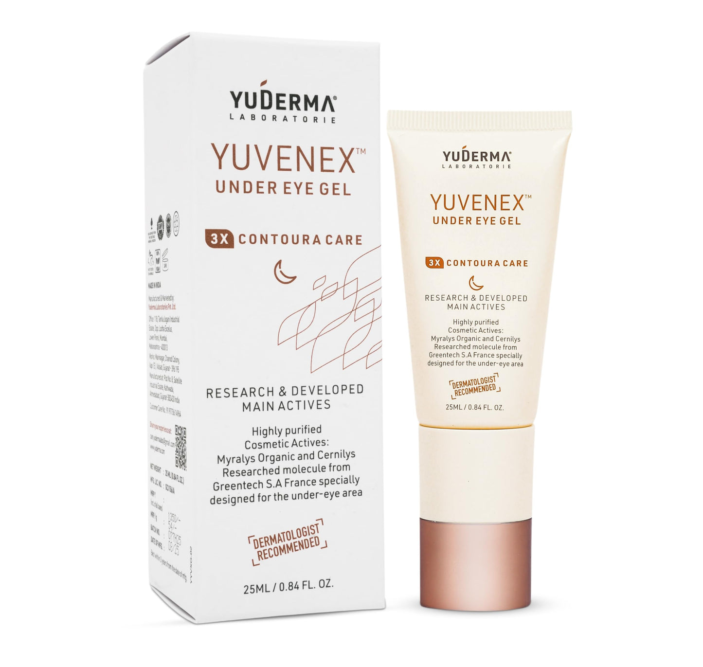 YUDERMA Yuvenex 3X CONTOURA Care Under Eye Gel, 25 Ml