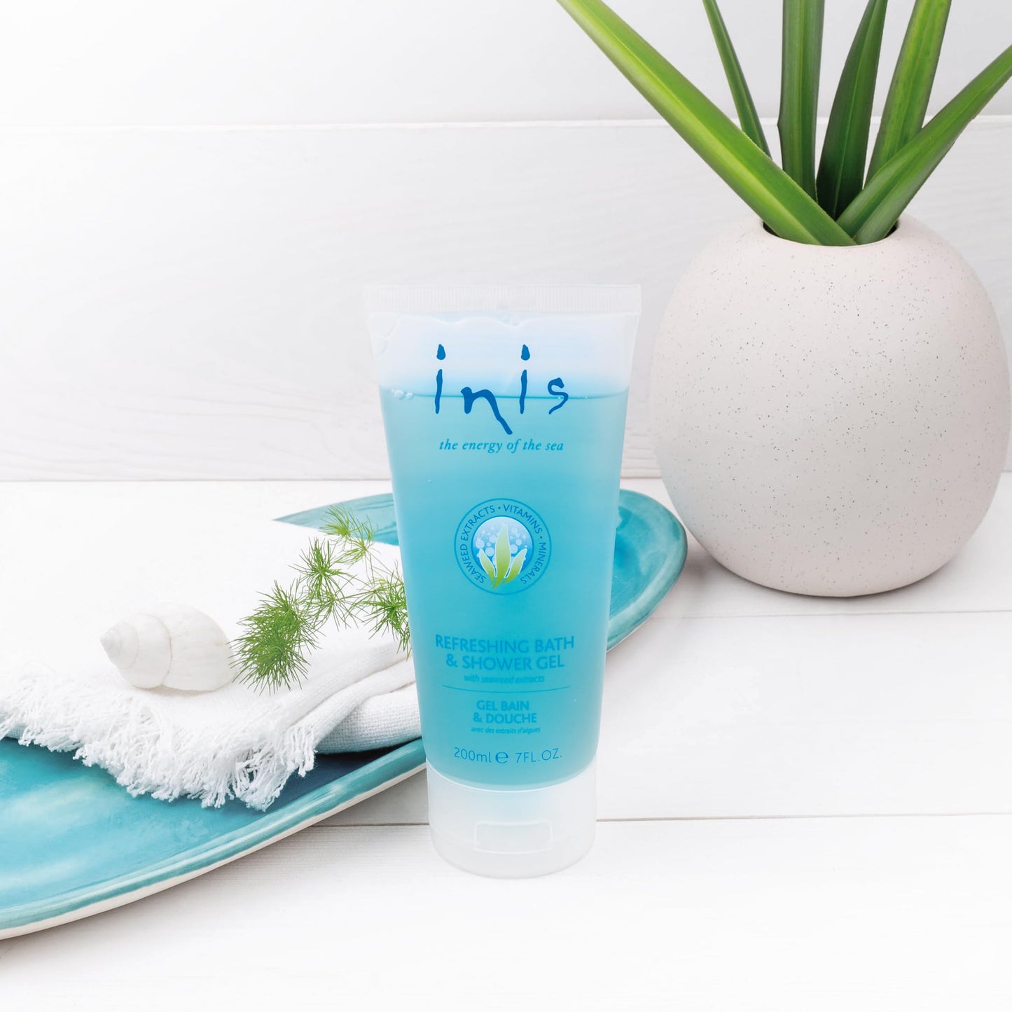 Inis The Energy of The Sea Seaweed Enriched Bath and Shower Gel, 7 Fluid Ounce