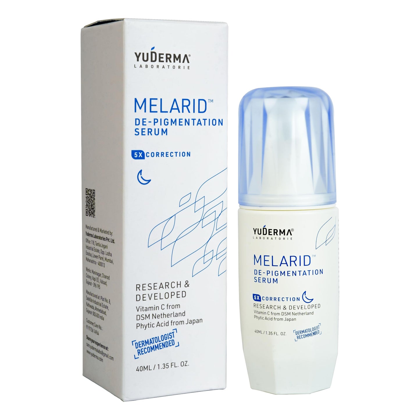 YUDERMA Melarid 5X CORRECTION De-Pigmentation Serum, 40 Ml