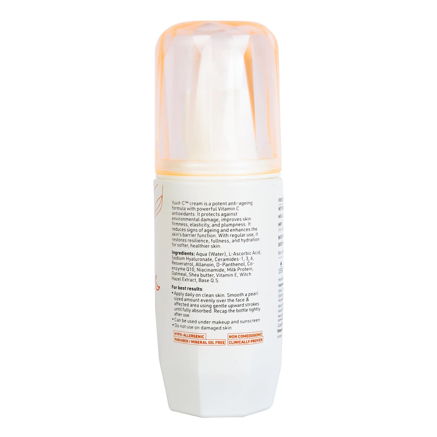 YUDERMA Yuvit C Moisturizing Anti-Ageing Cream, 40 Ml
