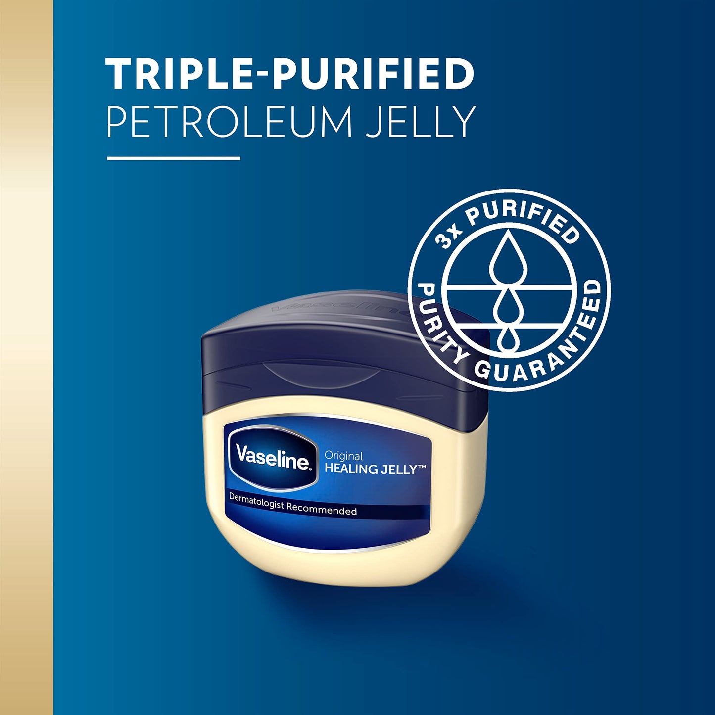 Vaseline 100% Pure Petroleum Jelly 13Ounce Jars (Pack of 3)