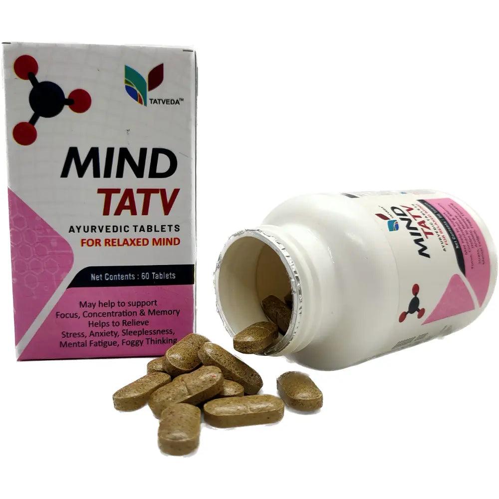 Brain Booster Supplement For Mood, Memory, Focus And Concentration. Mind Tatv 60 Tablets Glein Pharma