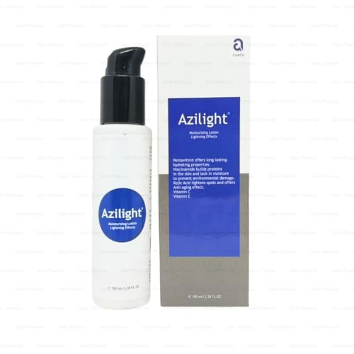 Azilight Brightening Moisturizing Lotion with Niacinamide & Kojic Acid - 100ml bottle and packaging