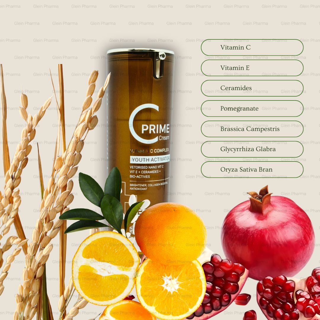 Dermatica C Prime Cream | Youth Activator | Nano Vitamin C, Vitamin E, Ceramides and Bioactives. 30 ml