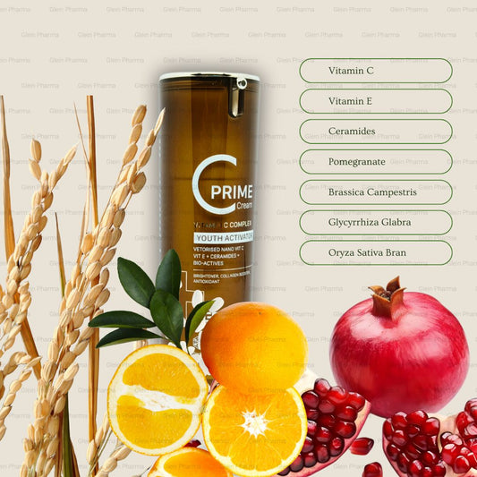 Dermatica C Prime Cream | Youth Activator | Nano Vitamin C, Vitamin E, Ceramides and Bioactives. 30 ml