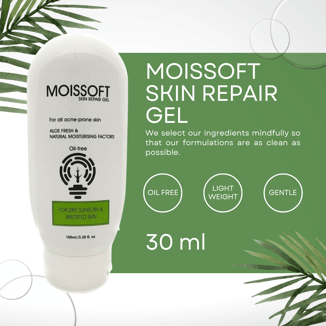 Moissoft Oil Free Skin Care Gel For Acne Prone and Sensitive Skin.