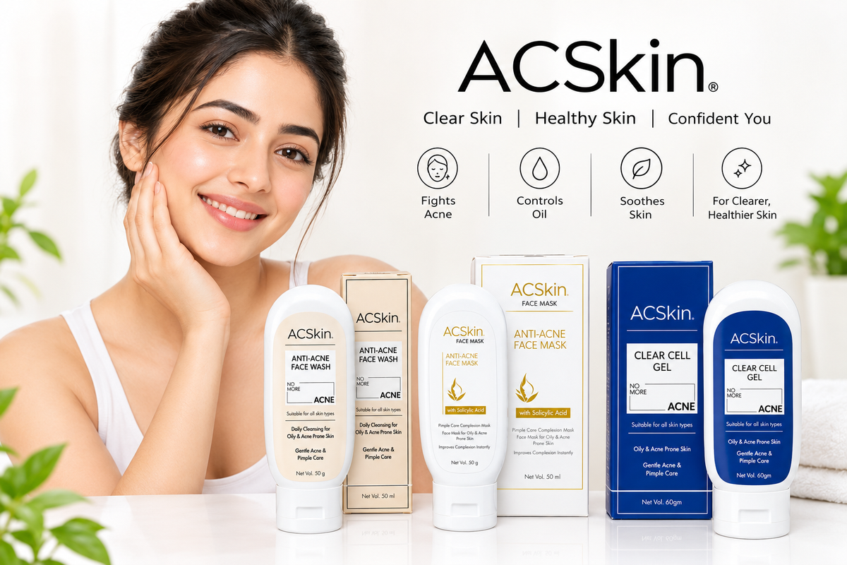 Acskin Anti-acne Facewash  Pack of Two with Tea Tree Oil, Salicylic Acid, Glycolic Acid, Zinc, Niacinamide, Glycerine and D-Penthenol.