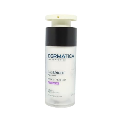 Dermatica RetiBright night cream bottle on a white background