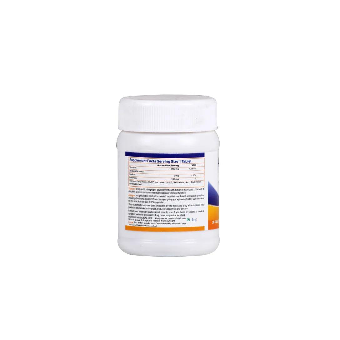 Ascogen: Vitamin C with Rosehip Oil Supplement for Hair Skin and Immunity | Pack of TWO Glein Pharma 