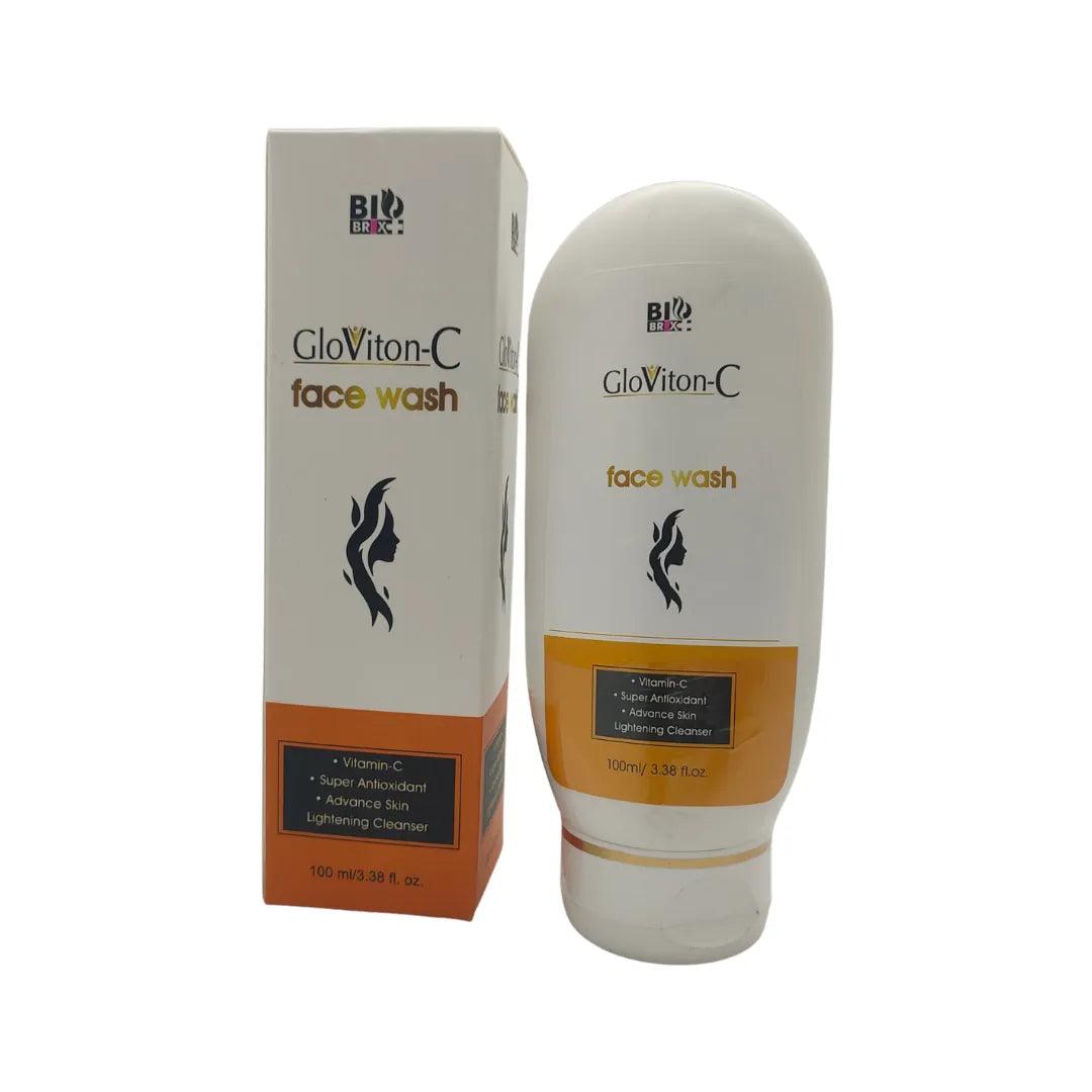 BIOBRIX Gloviton-C Vitamin C Face Wash For Glowing Skin in Men and Women Travel Pack Glein Pharma  100 ML