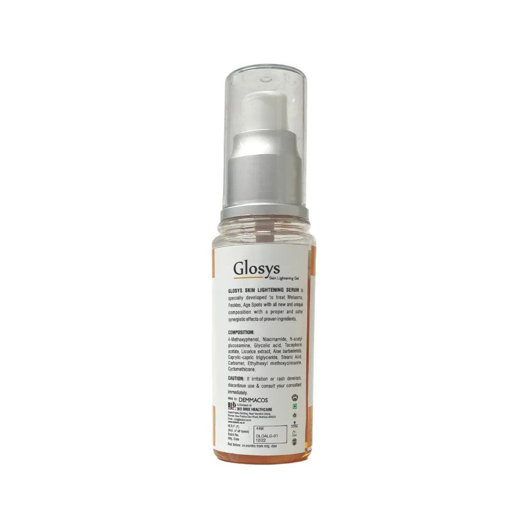 GLOSYS - Be Bright, Skin Brightening Gel for HyperPigmentation Melasma and Spot Removal. Glein Pharma