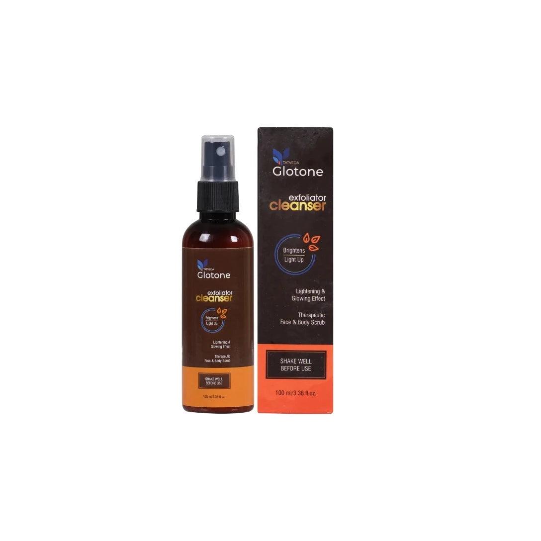 Tatveda Glotone: Exfoliator Cleanser Skin Lightening Face & Body Scrub. Glein Pharma India