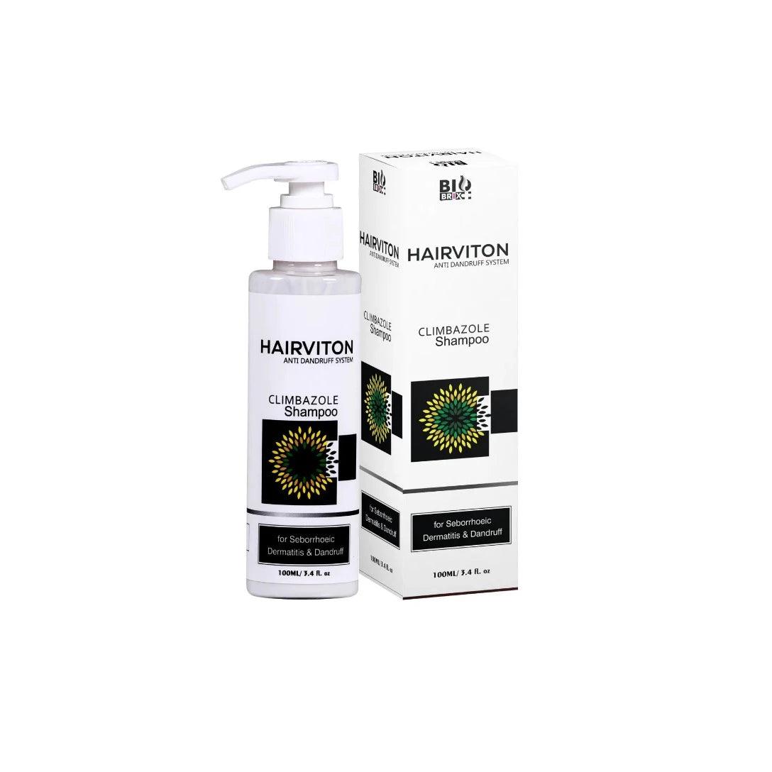 Biobrix Hairviton Anti-Dandruff Shampoo for Men & Women with Climbazole . Glein Pharma India