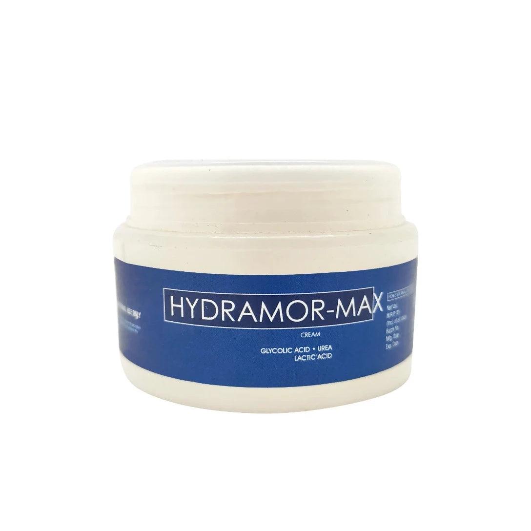 Hydramor Max Foot Cream with Glycolic Acid Urea and Lactic Acid for Excessive Dry Thick Scaly Cracked Heels. Glein Pharma India