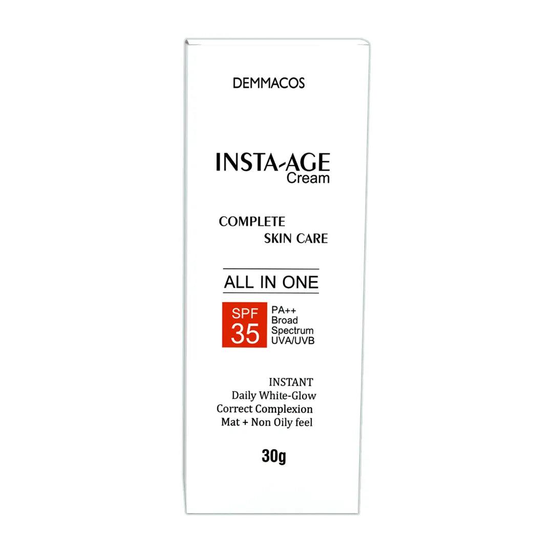 INSTA-AGE SPF 35 instant WhiteGlow Lightening and Brightening Face Cream 30gm Glein Pharma
