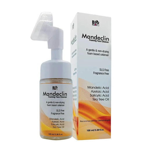 Biobrix Mandeclin Foaming Face Wash Cleanser for Sensitive and Acne Prone Skin - 100ml -Glein Pharma