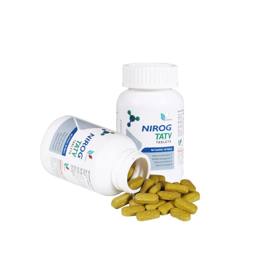 Tatveda Nirog Tatv Ayurvedic Weight Loss Supplement Tablets Glein Pharma