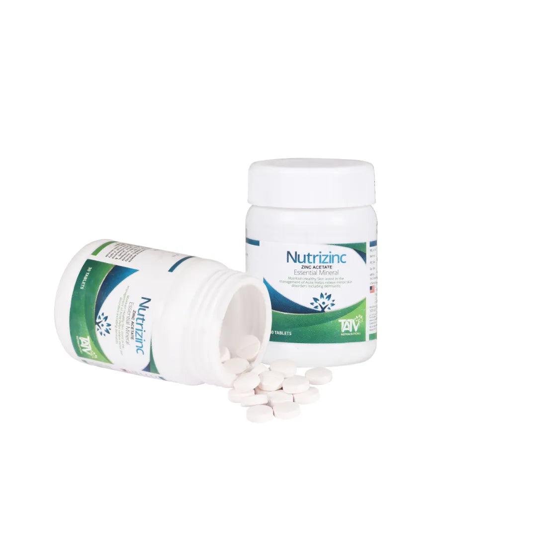 Nutrizinc: 50 Mg Elemental Zinc: Hair Skin & Immunity Supplement